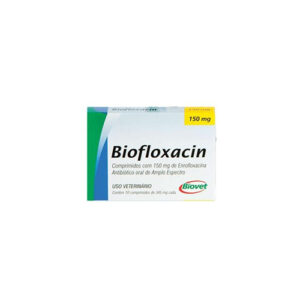 Antibiótico Biofloxacin Biovet para Cães 150mg - Bella e Cia Petshop