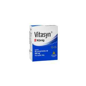 Suplemento Alimentar Vitasyn König 660mg p/ Cães Pequenos e Gatos c/ 60 Comprimidos - Konig - Bella & Cia Petshop