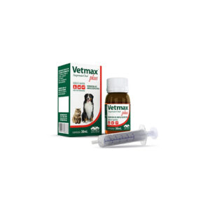 Vermífugo Vetmax Plus Suspensão - 30 Ml Remedio De Verme Cão - Bella e Cia Petshop