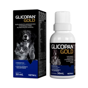 Suplemento Vetnil Glicopan Gold Para Cães E Gatos Pets 30ml - Bella & Cia Petshop