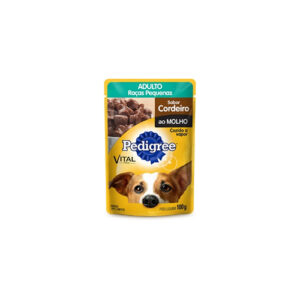 Ração Pedigree Sachê Adulto Raças Pequenas Cordeiro Ao Molho - 100g - Bella e Cia Petshop