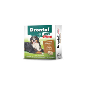 Vermífugo Drontal Plus Cães De 35 Kg Sabor Carne - 2 Comp - Bayer - Bella e Cia Petshop