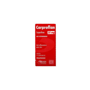 Anti-inflamatório Carproflan Agener União 25mg 14 Comprimidos - Bella e Cia Petshop