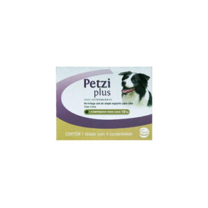 Vermífugo Ceva Petzi Plus 700 mg para Cães - 4 Comprimidos - Bella e Cia Petshop